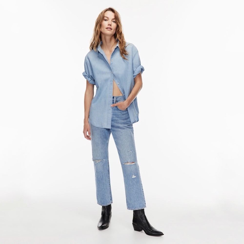 Aritzia | Denim Forum | The Joni High Rise Loose 26L Size 26
